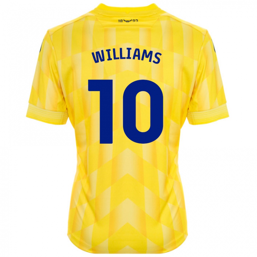 Børn Cheryl Williams #10 Gul Hjemmebane Spillertrøjer 2024/25 Trøje T-Shirt