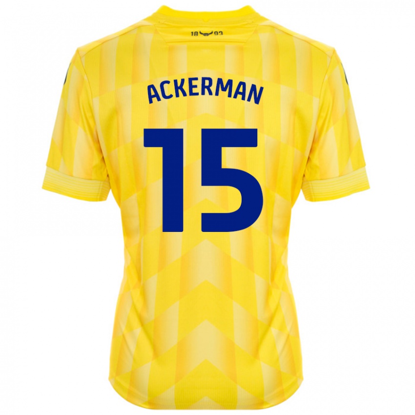 Børn Daisy Ackerman #15 Gul Hjemmebane Spillertrøjer 2024/25 Trøje T-Shirt