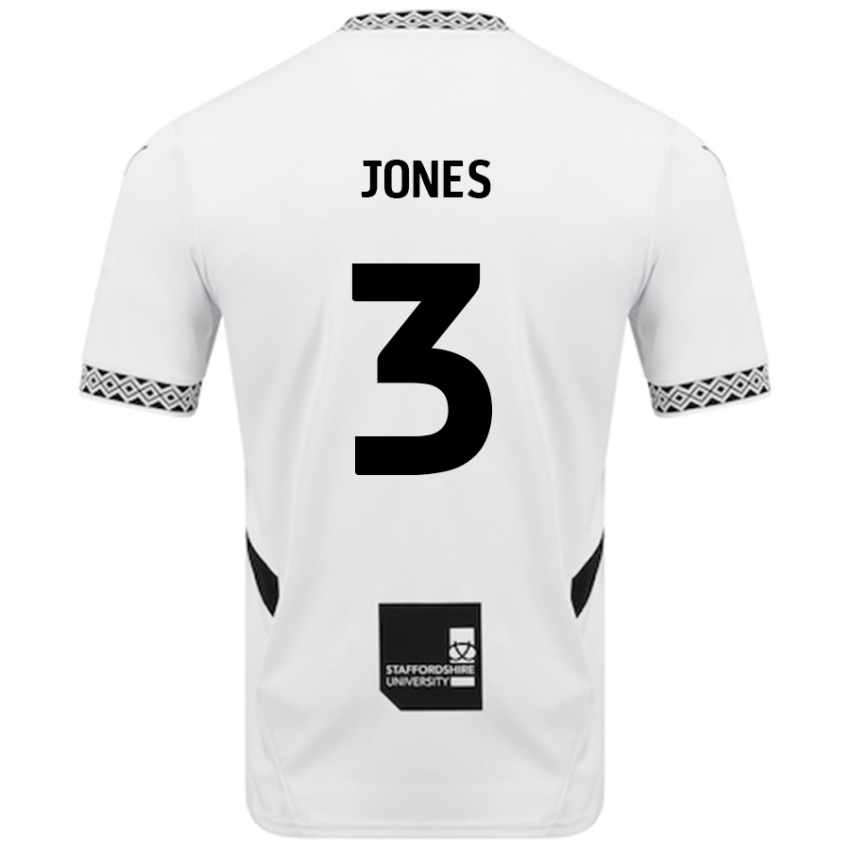 Børn Dan Jones #3 Hvid Hjemmebane Spillertrøjer 2024/25 Trøje T-Shirt