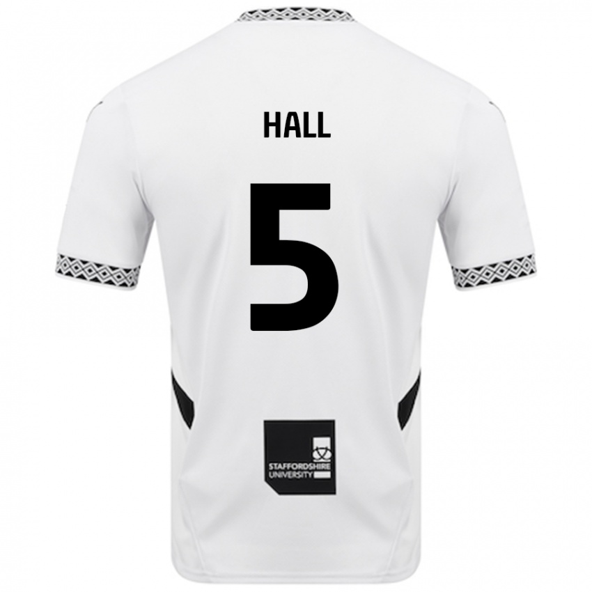 Børn Connor Hall #5 Hvid Hjemmebane Spillertrøjer 2024/25 Trøje T-Shirt