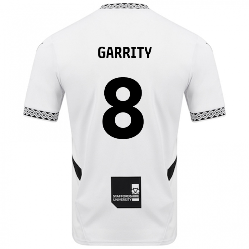 Børn Ben Garrity #8 Hvid Hjemmebane Spillertrøjer 2024/25 Trøje T-Shirt