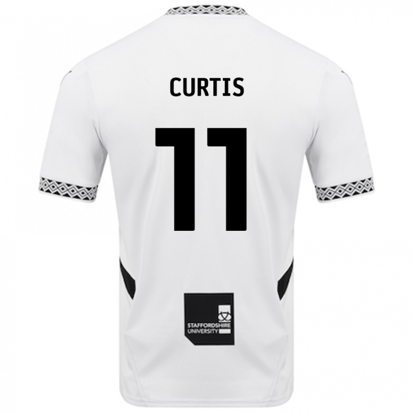 Børn Ronan Curtis #11 Hvid Hjemmebane Spillertrøjer 2024/25 Trøje T-Shirt