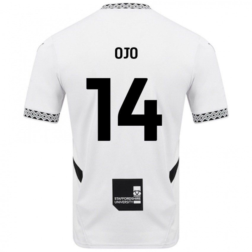 Børn Funso Ojo #14 Hvid Hjemmebane Spillertrøjer 2024/25 Trøje T-Shirt