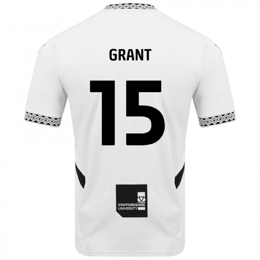 Børn Conor Grant #15 Hvid Hjemmebane Spillertrøjer 2024/25 Trøje T-Shirt