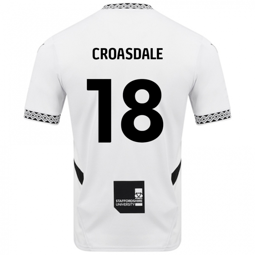 Børn Ryan Croasdale #18 Hvid Hjemmebane Spillertrøjer 2024/25 Trøje T-Shirt