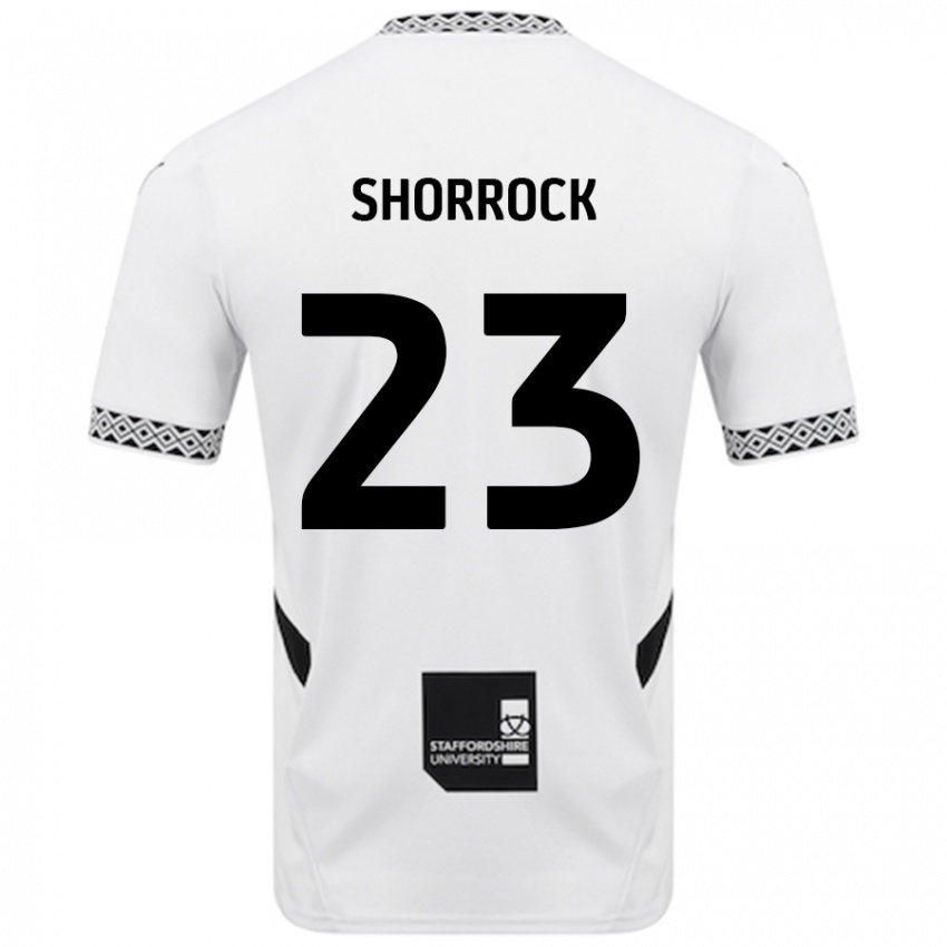 Børn Jack Shorrock #23 Hvid Hjemmebane Spillertrøjer 2024/25 Trøje T-Shirt