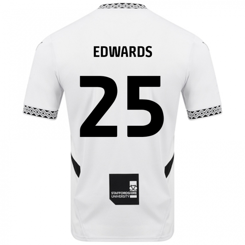 Børn Diamond Edwards #25 Hvid Hjemmebane Spillertrøjer 2024/25 Trøje T-Shirt