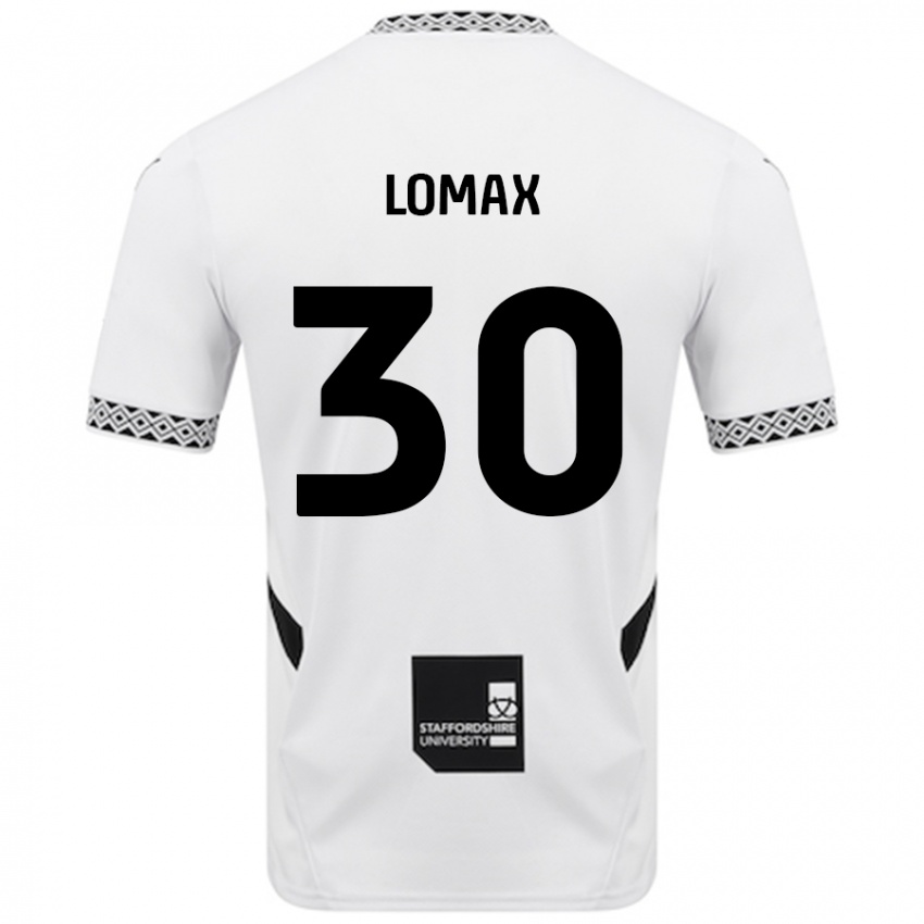 Børn Ben Lomax #30 Hvid Hjemmebane Spillertrøjer 2024/25 Trøje T-Shirt