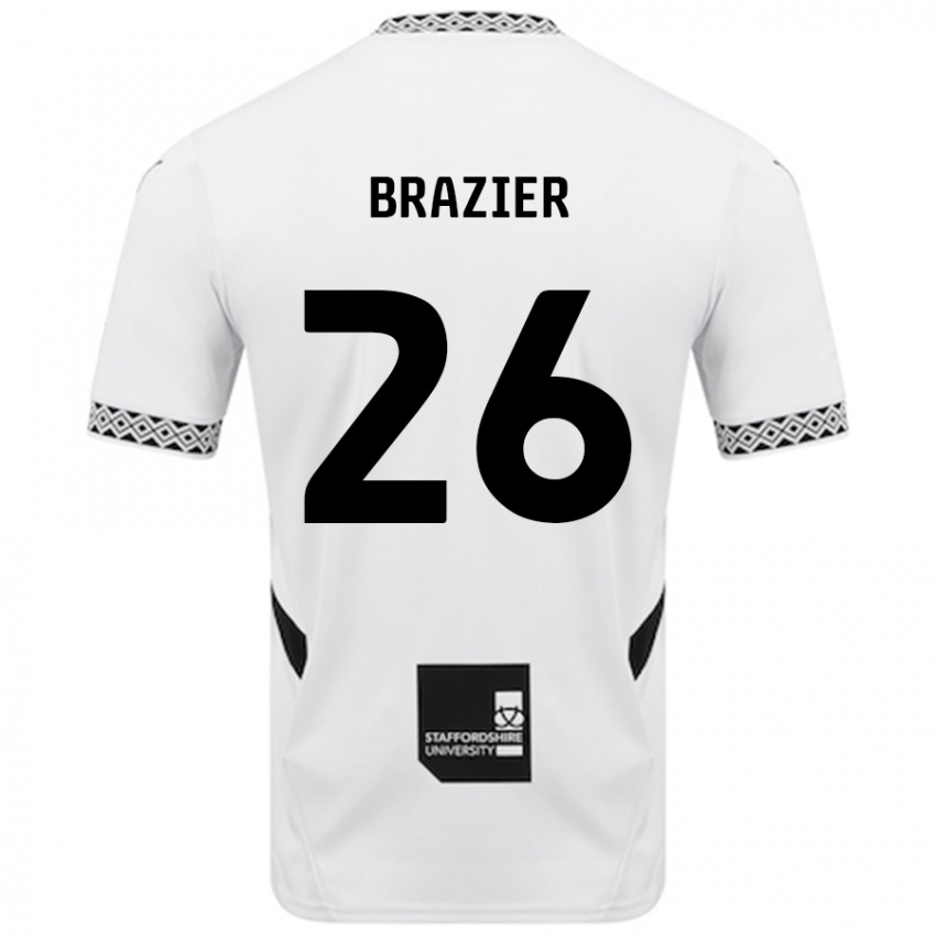 Børn Liam Brazier #26 Hvid Hjemmebane Spillertrøjer 2024/25 Trøje T-Shirt