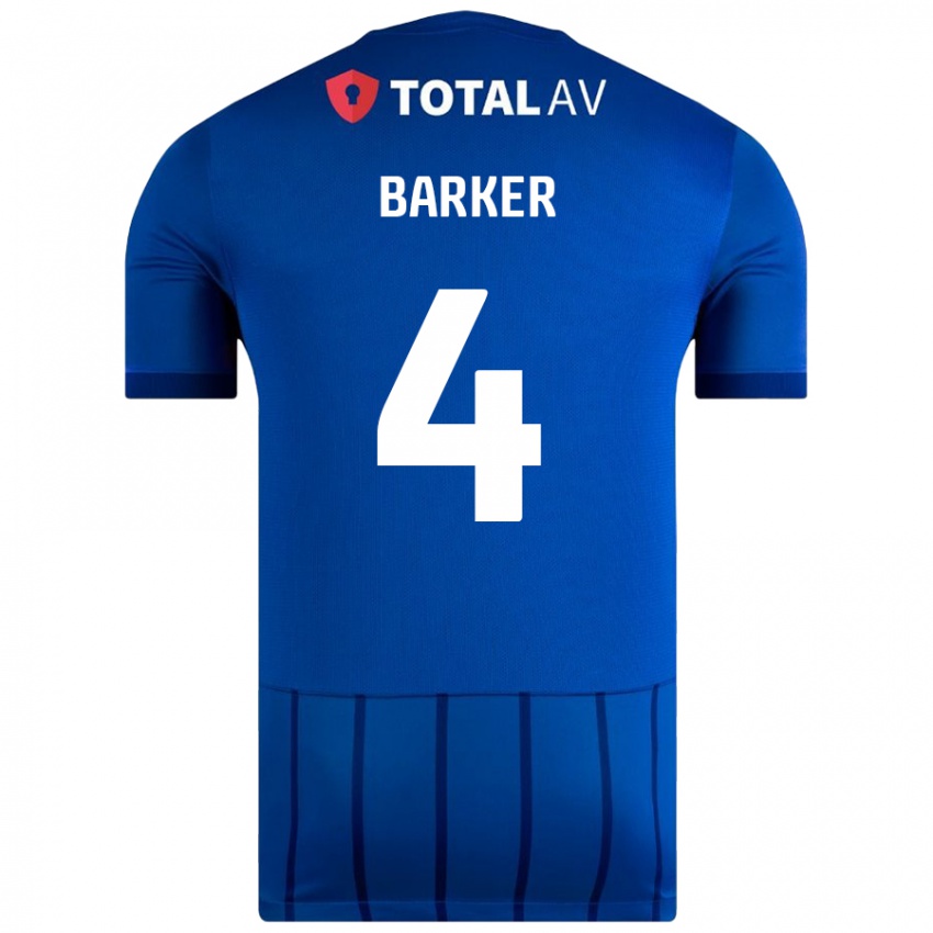 Børn Sophie Barker #4 Blå Hjemmebane Spillertrøjer 2024/25 Trøje T-Shirt