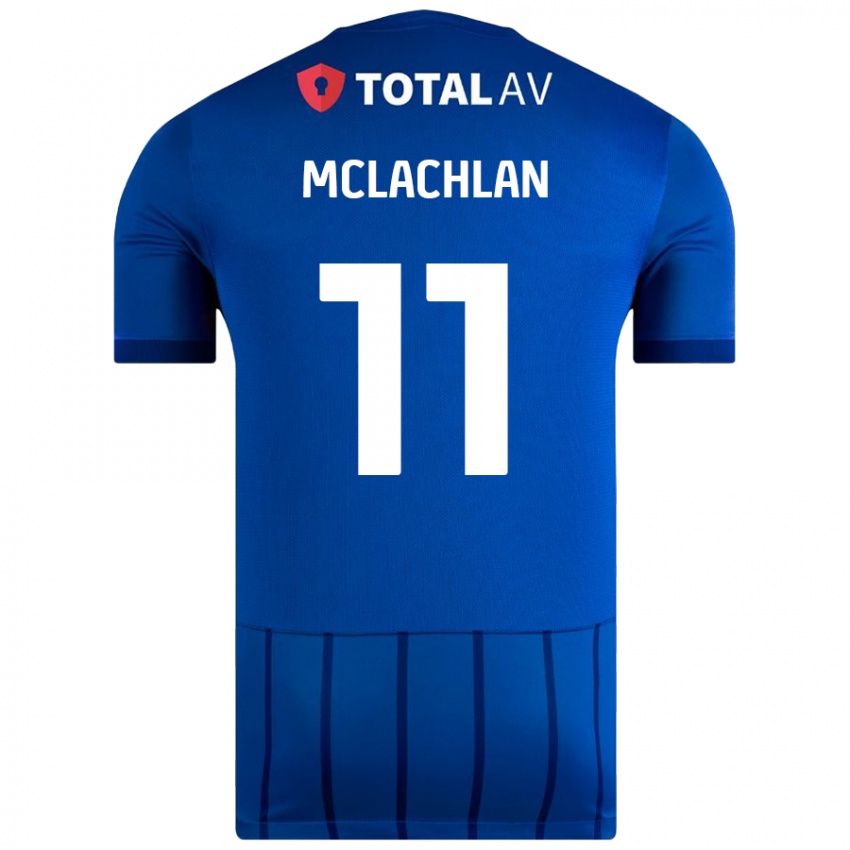 Børn Daisy Mclachlan #11 Blå Hjemmebane Spillertrøjer 2024/25 Trøje T-Shirt