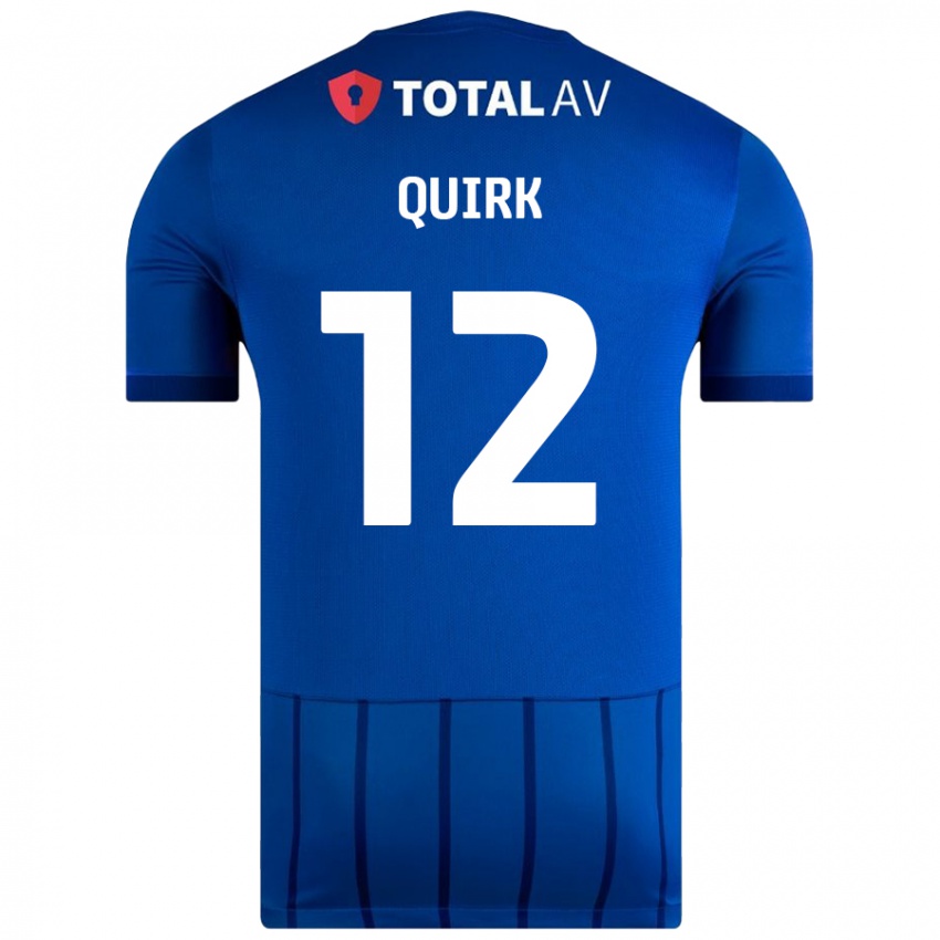 Børn Sophie Quirk #12 Blå Hjemmebane Spillertrøjer 2024/25 Trøje T-Shirt