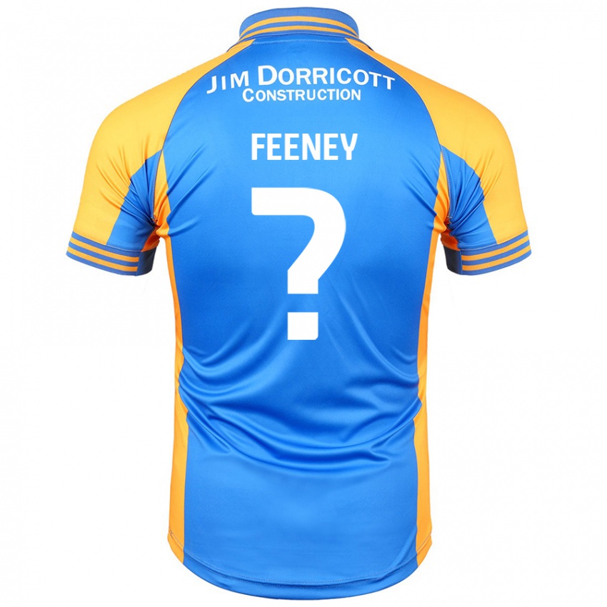 Børn Josh Feeney #0 Blå Rav Hjemmebane Spillertrøjer 2024/25 Trøje T-Shirt