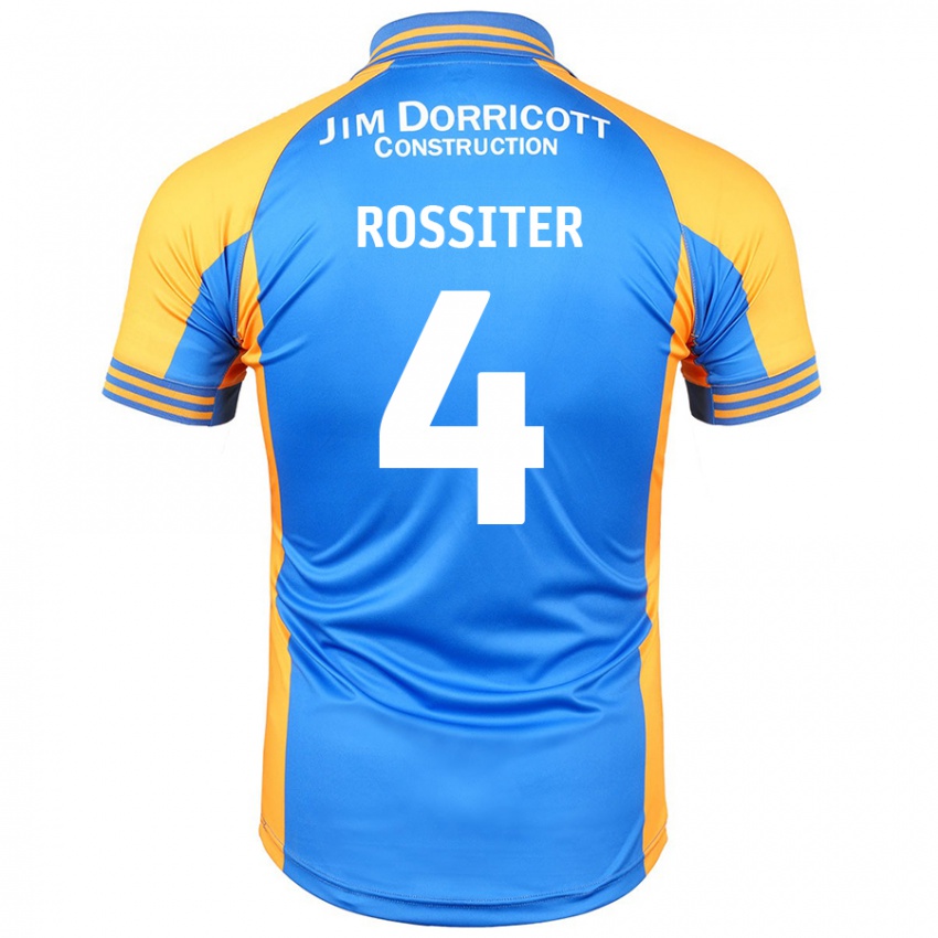 Børn Jordan Rossiter #4 Blå Rav Hjemmebane Spillertrøjer 2024/25 Trøje T-Shirt