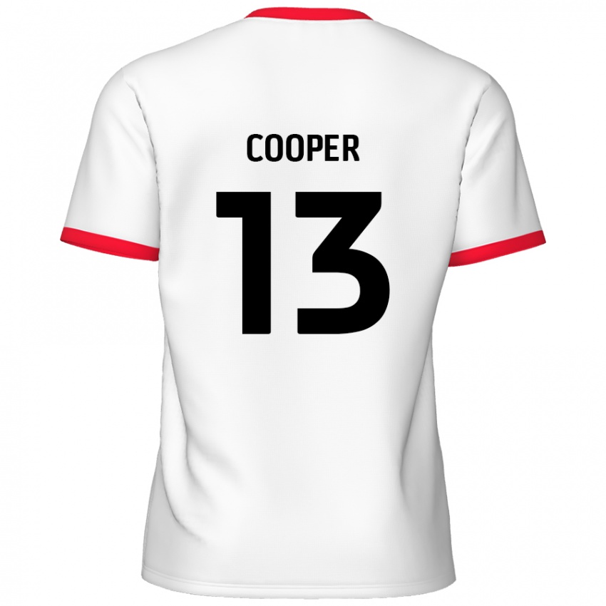 Børn Murphy Cooper #13 Hvid Rød Hjemmebane Spillertrøjer 2024/25 Trøje T-Shirt