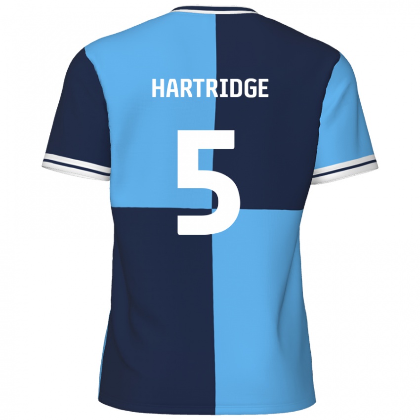 Børn Alex Hartridge #5 Himmelblå Mørkeblå Hjemmebane Spillertrøjer 2024/25 Trøje T-Shirt