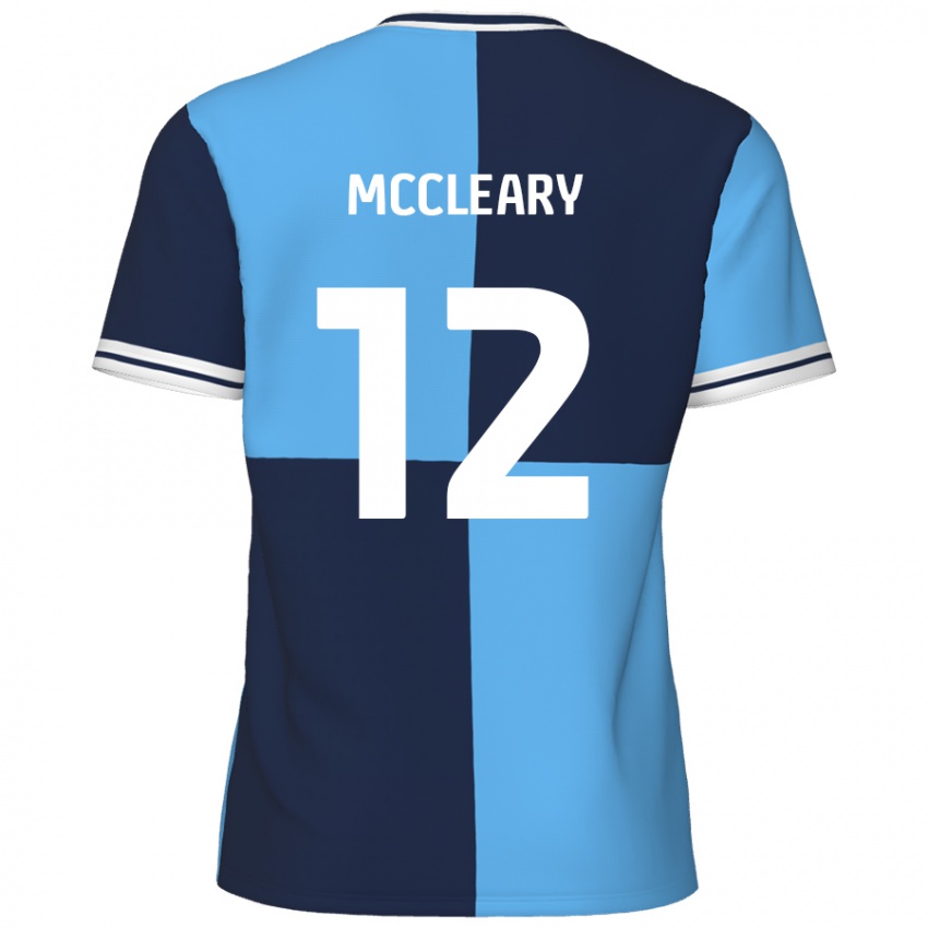 Børn Garath Mccleary #12 Himmelblå Mørkeblå Hjemmebane Spillertrøjer 2024/25 Trøje T-Shirt