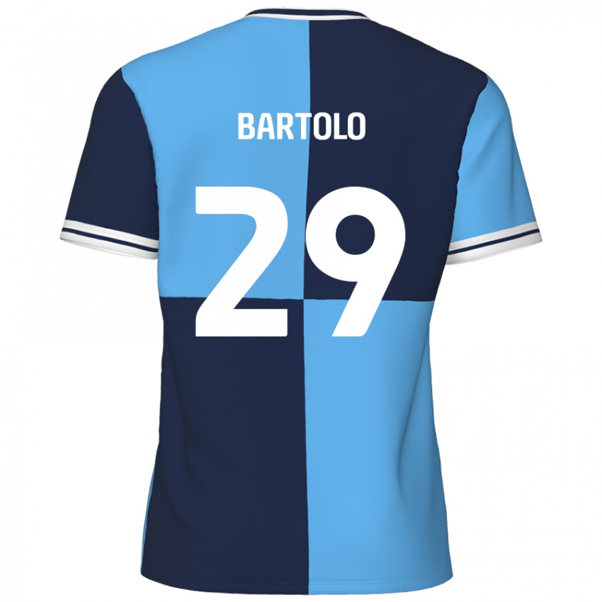 Børn Jaiden Bartolo #29 Himmelblå Mørkeblå Hjemmebane Spillertrøjer 2024/25 Trøje T-Shirt