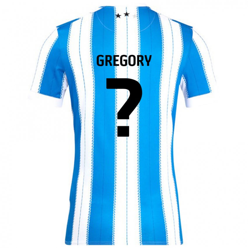 Børn Anthony Gregory #0 Blå Hvid Hjemmebane Spillertrøjer 2024/25 Trøje T-Shirt