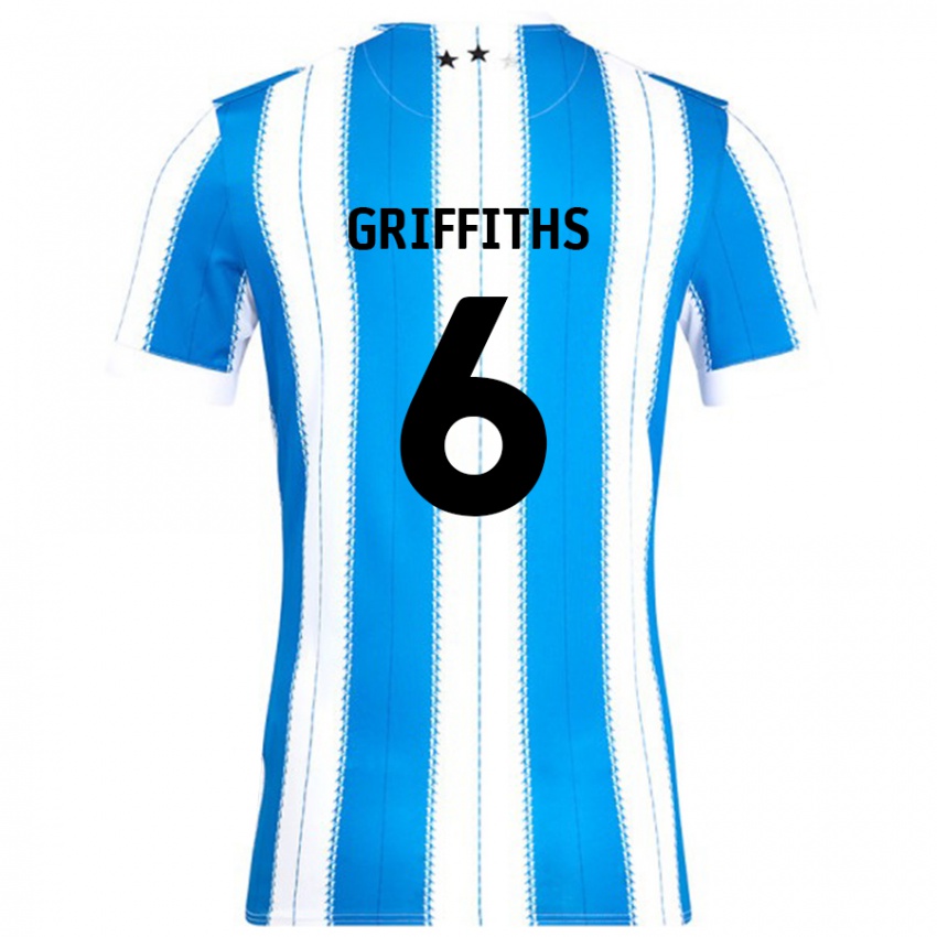 Børn Lauren Griffiths #6 Blå Hvid Hjemmebane Spillertrøjer 2024/25 Trøje T-Shirt