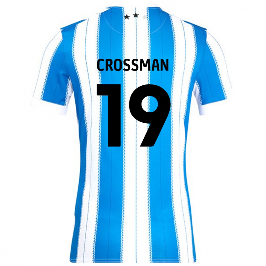 Børn Paige Crossman #19 Blå Hvid Hjemmebane Spillertrøjer 2024/25 Trøje T-Shirt