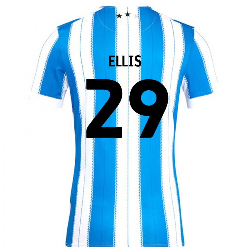 Børn Molly Ellis #29 Blå Hvid Hjemmebane Spillertrøjer 2024/25 Trøje T-Shirt