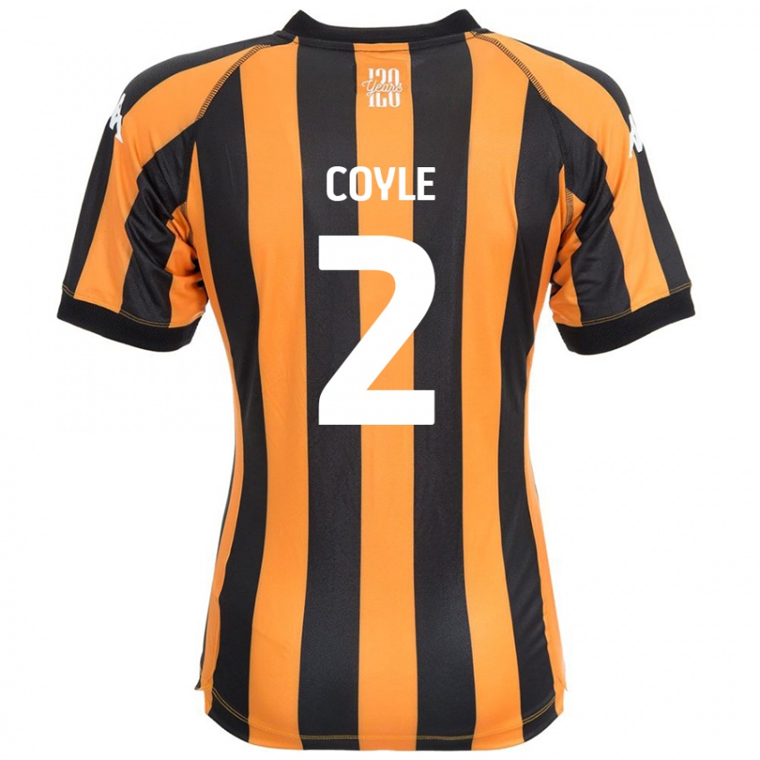 Børn Lewie Coyle #2 Sort Rav Hjemmebane Spillertrøjer 2024/25 Trøje T-Shirt