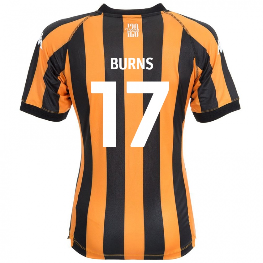 Børn Finley Burns #17 Sort Rav Hjemmebane Spillertrøjer 2024/25 Trøje T-Shirt