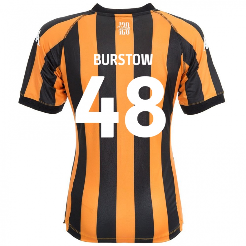 Børn Mason Burstow #48 Sort Rav Hjemmebane Spillertrøjer 2024/25 Trøje T-Shirt