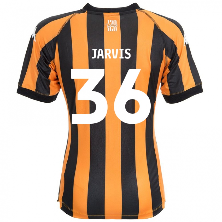 Børn Will Jarvis #36 Sort Rav Hjemmebane Spillertrøjer 2024/25 Trøje T-Shirt