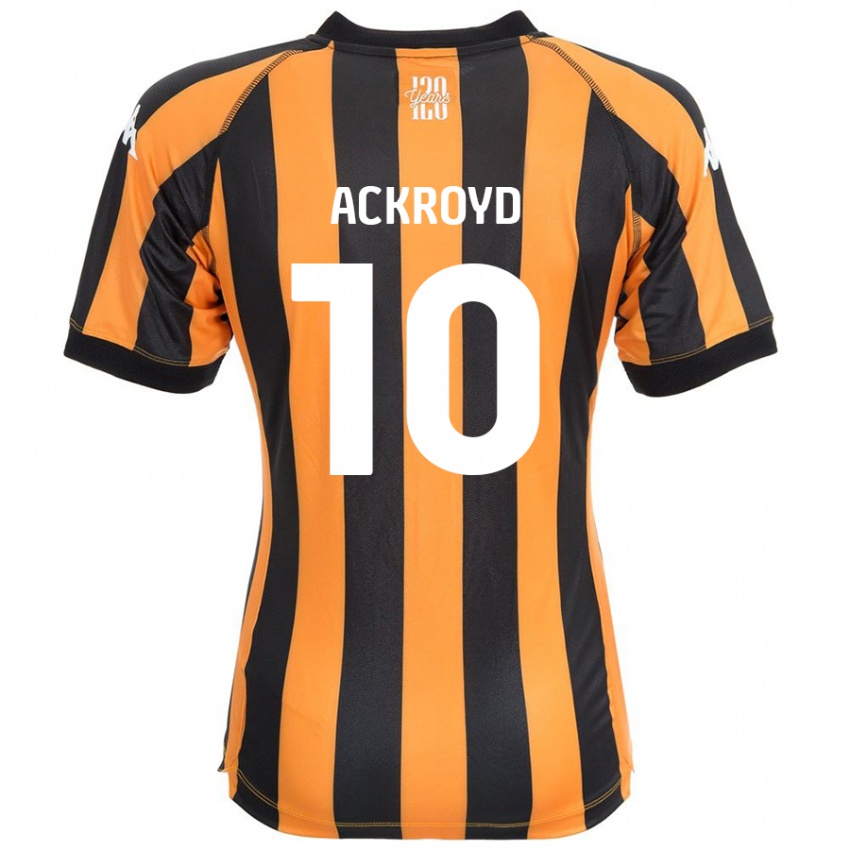 Børn Rachael Ackroyd #10 Sort Rav Hjemmebane Spillertrøjer 2024/25 Trøje T-Shirt