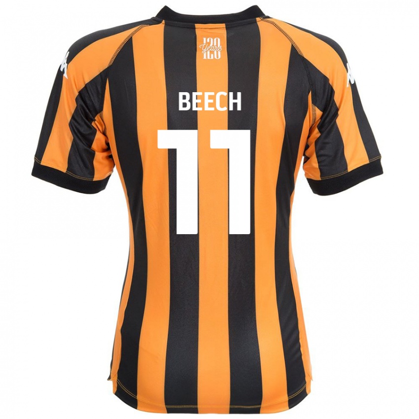 Børn Rebecca Beech #11 Sort Rav Hjemmebane Spillertrøjer 2024/25 Trøje T-Shirt