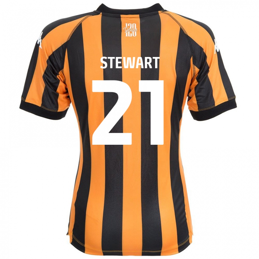 Børn Alice Stewart #21 Sort Rav Hjemmebane Spillertrøjer 2024/25 Trøje T-Shirt