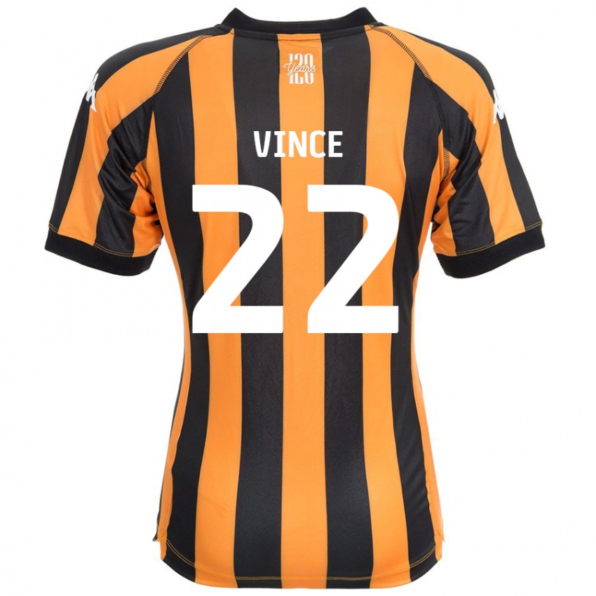 Børn Anna Vince #22 Sort Rav Hjemmebane Spillertrøjer 2024/25 Trøje T-Shirt