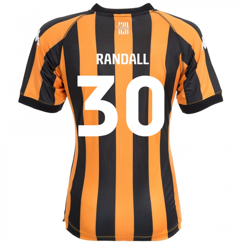 Børn Jennifer Randall #30 Sort Rav Hjemmebane Spillertrøjer 2024/25 Trøje T-Shirt