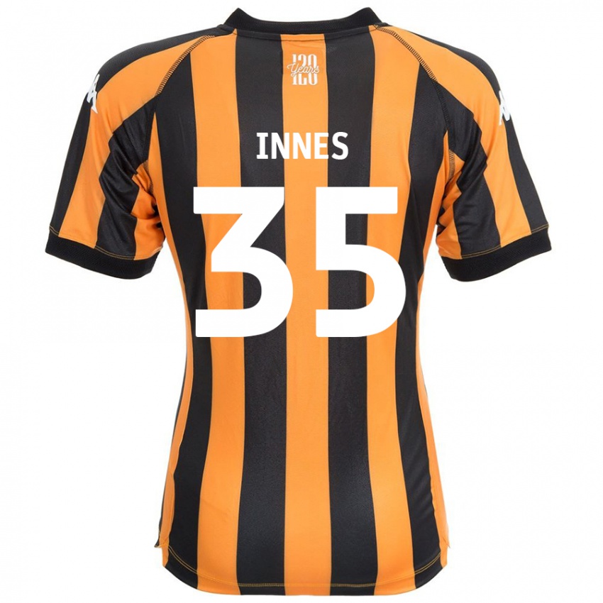 Børn Emma Innes #35 Sort Rav Hjemmebane Spillertrøjer 2024/25 Trøje T-Shirt