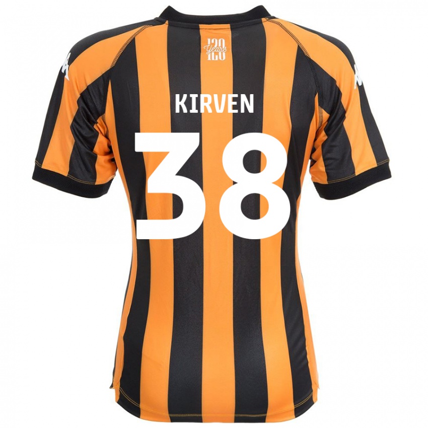 Børn Tess Kirven #38 Sort Rav Hjemmebane Spillertrøjer 2024/25 Trøje T-Shirt