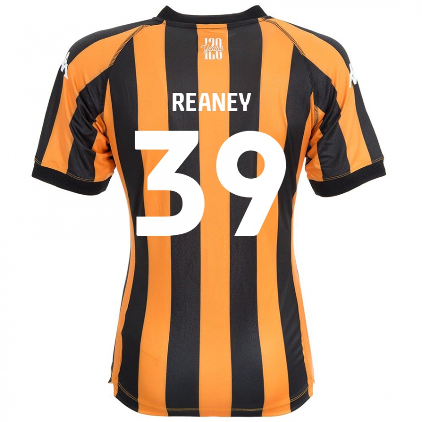 Børn Mollie Reaney #39 Sort Rav Hjemmebane Spillertrøjer 2024/25 Trøje T-Shirt