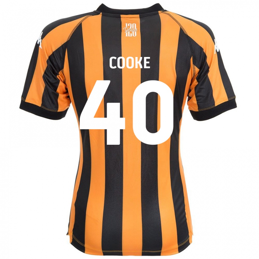 Børn Megan Cooke #40 Sort Rav Hjemmebane Spillertrøjer 2024/25 Trøje T-Shirt