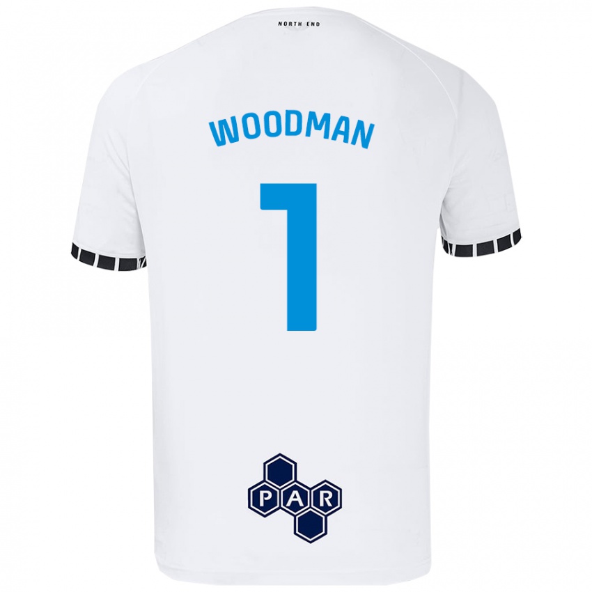 Børn Freddie Woodman #1 Hvid Hjemmebane Spillertrøjer 2024/25 Trøje T-Shirt