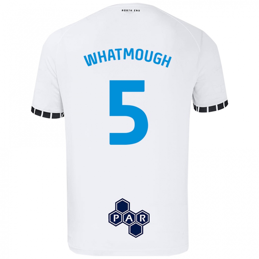 Børn Jack Whatmough #5 Hvid Hjemmebane Spillertrøjer 2024/25 Trøje T-Shirt