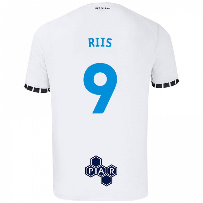 Børn Emil Riis #9 Hvid Hjemmebane Spillertrøjer 2024/25 Trøje T-Shirt