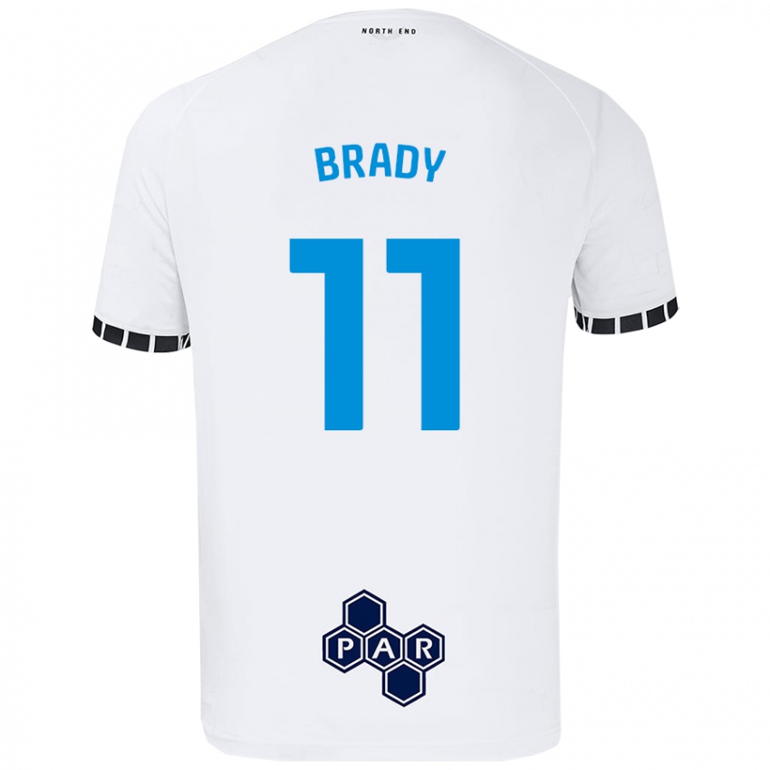 Børn Robbie Brady #11 Hvid Hjemmebane Spillertrøjer 2024/25 Trøje T-Shirt