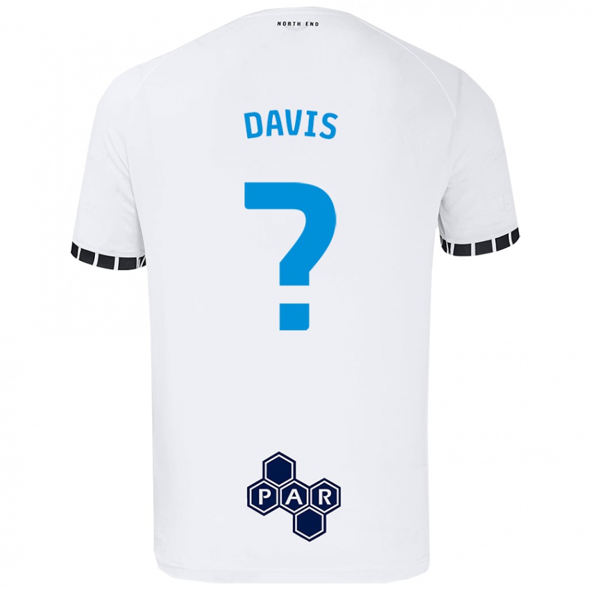 Børn Tommy Davis #0 Hvid Hjemmebane Spillertrøjer 2024/25 Trøje T-Shirt