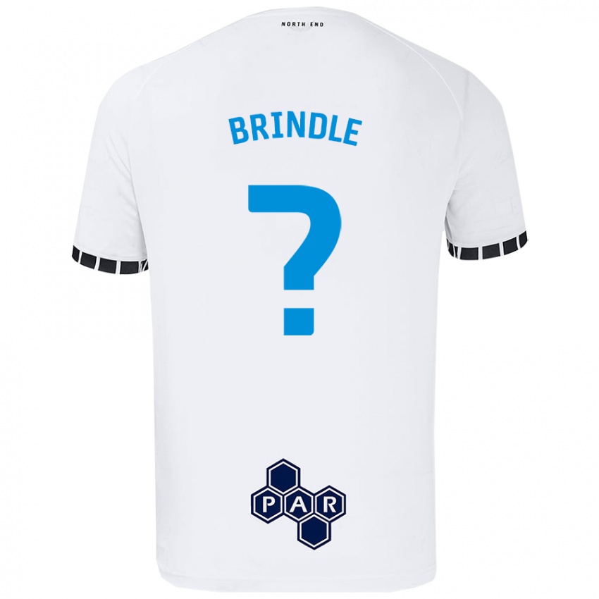 Børn Jonny Brindle #0 Hvid Hjemmebane Spillertrøjer 2024/25 Trøje T-Shirt