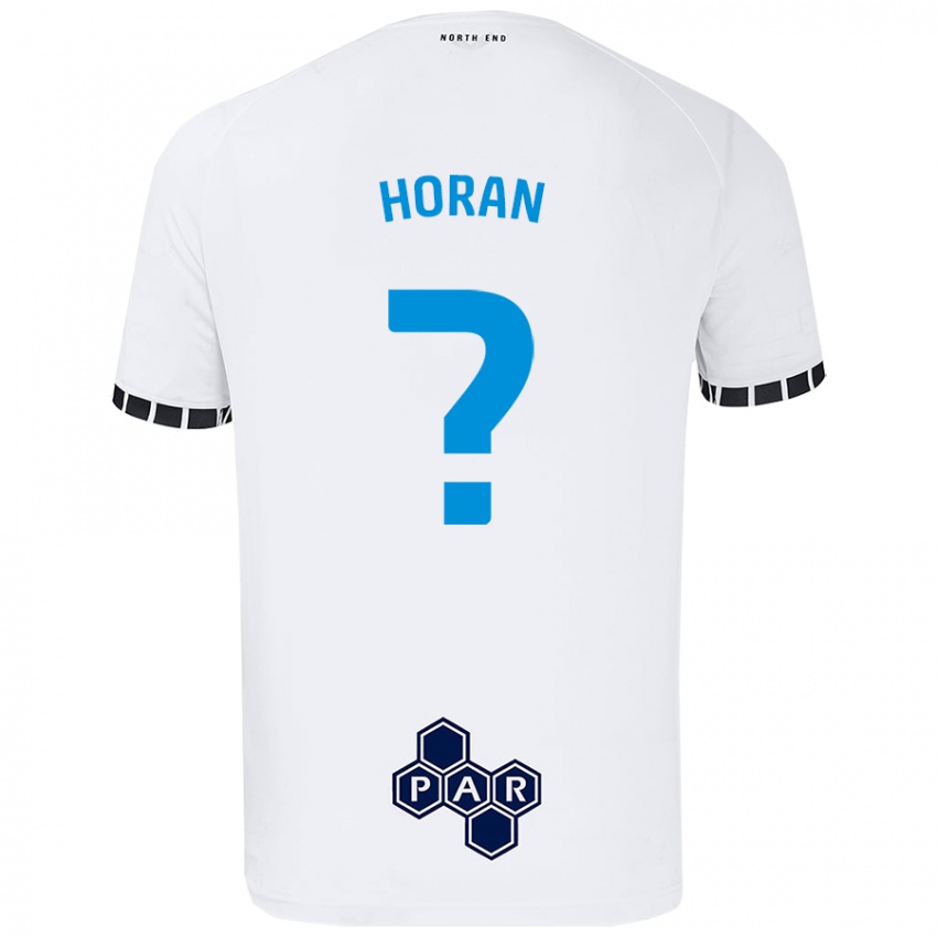 Børn Ellis Horan #0 Hvid Hjemmebane Spillertrøjer 2024/25 Trøje T-Shirt