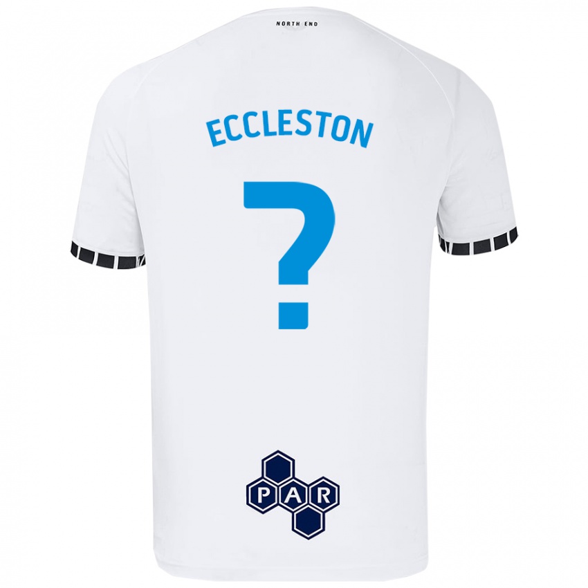 Børn Ethan Eccleston #0 Hvid Hjemmebane Spillertrøjer 2024/25 Trøje T-Shirt