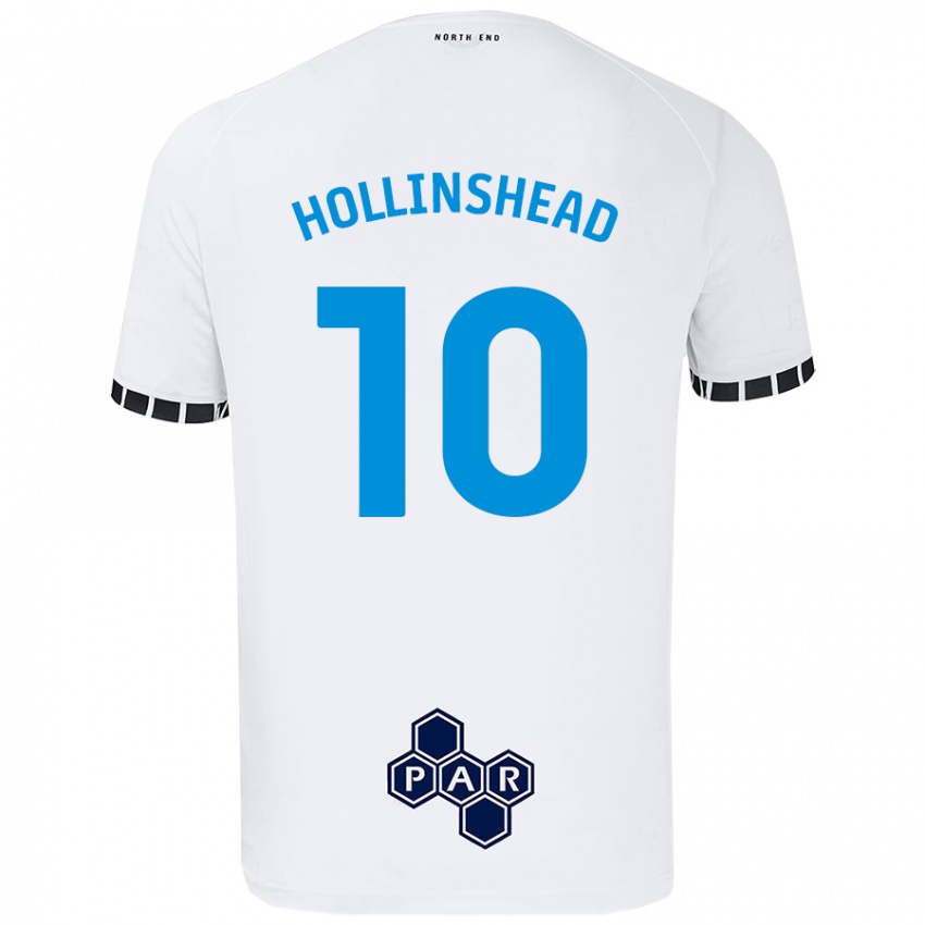 Børn Emily Hollinshead #10 Hvid Hjemmebane Spillertrøjer 2024/25 Trøje T-Shirt