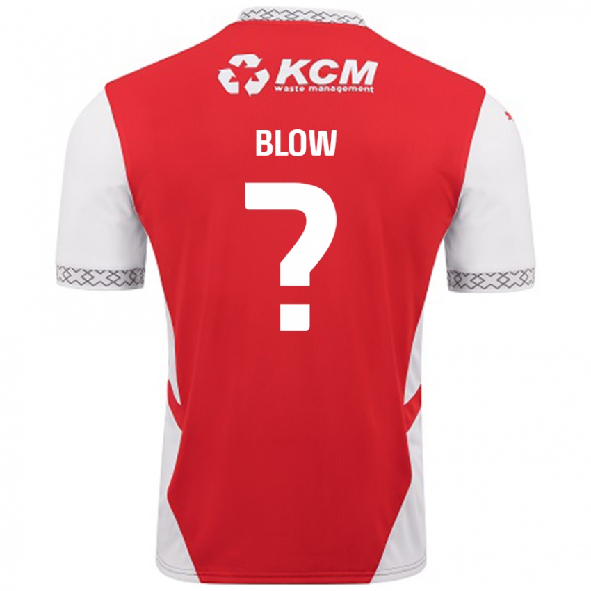 Børn Hayden Blow #0 Rød Hvid Hjemmebane Spillertrøjer 2024/25 Trøje T-Shirt