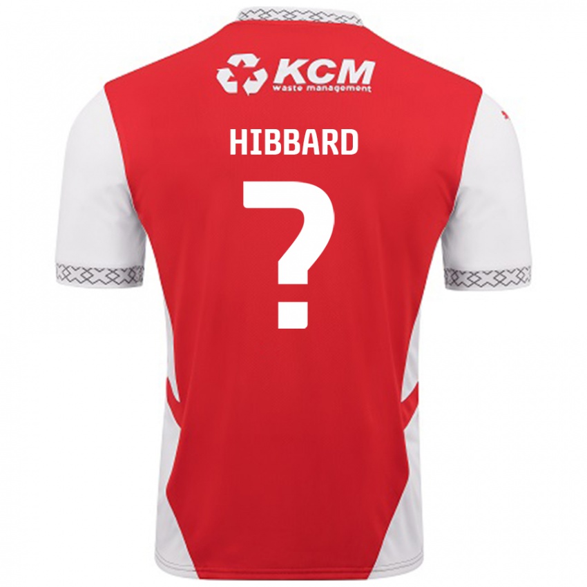 Børn Zac Hibbard #0 Rød Hvid Hjemmebane Spillertrøjer 2024/25 Trøje T-Shirt